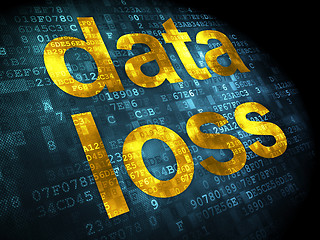 Image showing Information concept: data loss on digital background