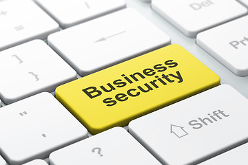 Image showing Safety concept: computer keyboard with Business Security