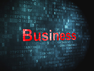 Image showing Business on digital background