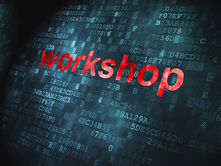 Image showing Education concept: Workshop on digital background