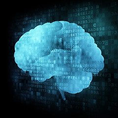 Image showing Brain on digital screen