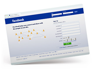 Image showing Facebook.com home page