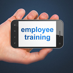 Image showing Education concept: smartphone with Employee Training