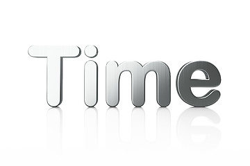 Image showing Timeline concept: 3d word Time