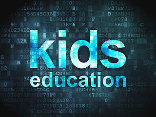 Image showing Education concept: Kids Education on digital background