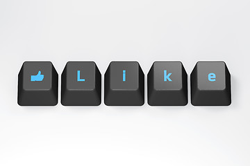 Image showing Keyboard&#39;s Like buttons