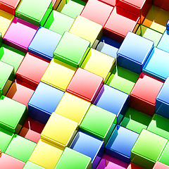 Image showing Multicolor abstract background