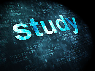 Image showing Education concept: study on digital background