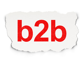 Image showing Finance concept: B2b