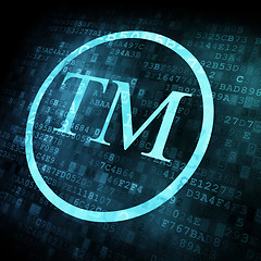 Image showing trademark symbol on digital screen