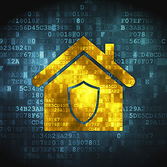 Image showing Business concept: Home on digital background