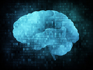 Image showing Brain on digital screen