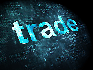 Image showing business concept: Trade on digital background