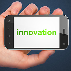 Image showing Business concept: smartphone with Innovation