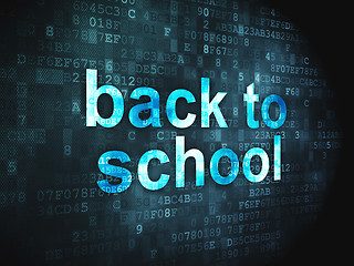 Image showing Education concept: Back to School on digital background