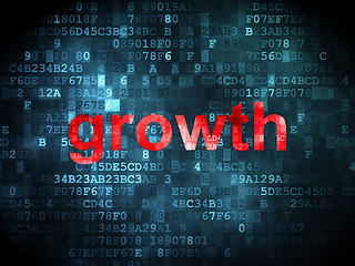 Image showing business concept: Growth on digital background