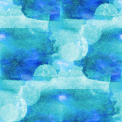 Image showing colorful pattern blue water texture paint abstract color seamles