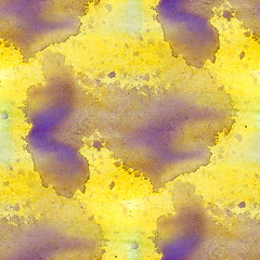 Image showing colorful yellow, purple pattern water texture paint abstract col