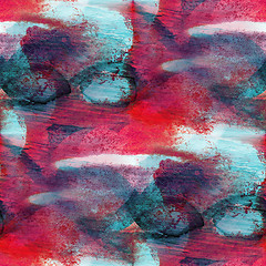 Image showing colorful pattern red, blue water texture paint abstract color se