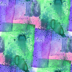 Image showing colorful pattern water texture paint purple, green abstract colo