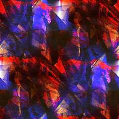 Image showing colorful pattern water texture paint red, blue abstract color se