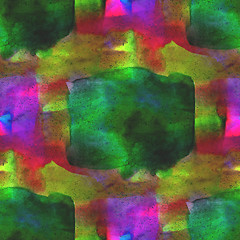 Image showing colorful pattern water texture green, purple paint abstract colo