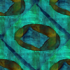 Image showing colorful pattern water texture paint blue, green abstract color 