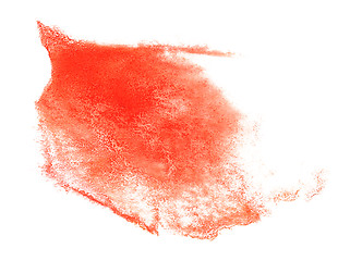 Image showing abstract red drawing stroke ink watercolor brush water color spl