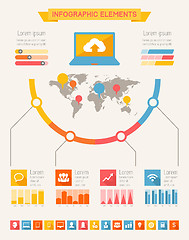 Image showing IT Industry Infographic Elements