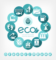 Image showing Ecology Infographic Template.