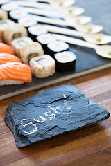 Image showing Fresh sushi