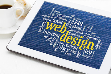 Image showing web design word cloud