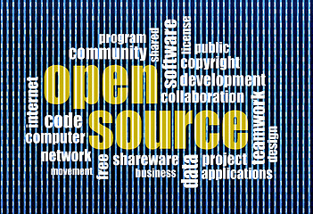 Image showing open source word cloud