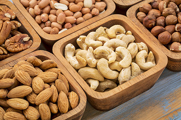 Image showing cashew and other nuts abstract