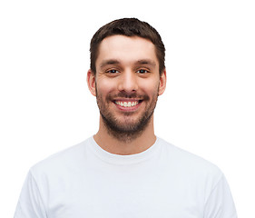 Image showing portrait of smiling young handsome man