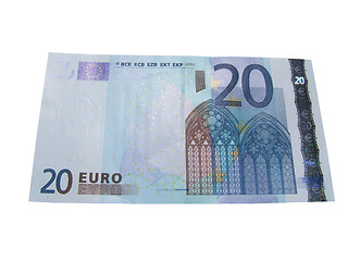 Image showing Twenty euro bill