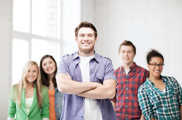 Image showing student boy at school