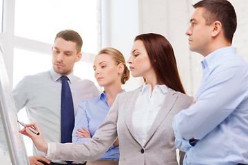 Image showing business team discussing something in office