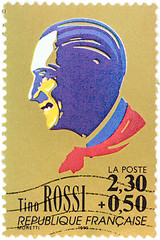 Image showing Tino Rossi Stamp