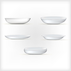 Image showing Illustration of white dishes