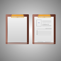 Image showing Illustration of clipboards