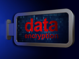 Image showing Safety concept: Data Encryption on billboard background