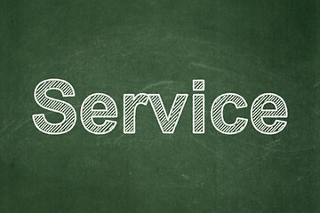 Image showing Finance concept: Service on chalkboard background