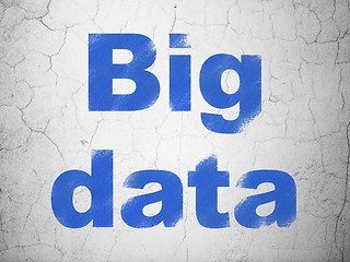 Image showing Information concept: Big Data on wall background