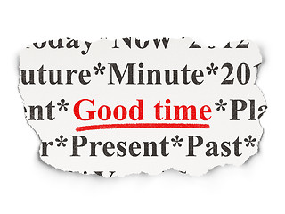Image showing Time concept: Good Time on Paper background