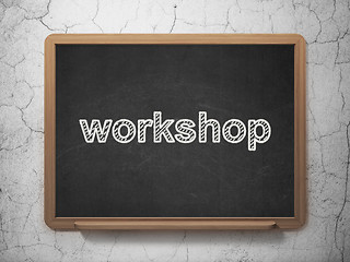 Image showing Education concept: Workshop on chalkboard background