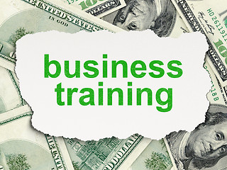 Image showing Education concept: Business Training on Money background