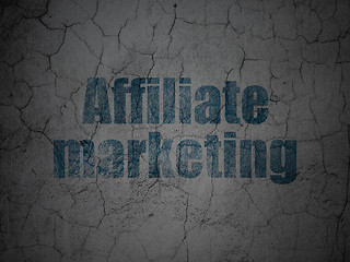 Image showing Finance concept: Affiliate Marketing on grunge wall background