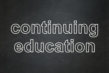 Image showing Education concept: Continuing Education on chalkboard background