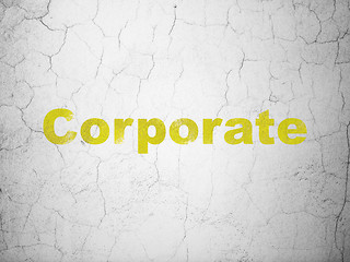 Image showing Finance concept: Corporate on wall background